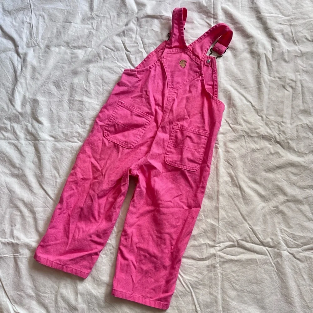 Carhartt‎ Girls Canvas Bib Overalls Pink